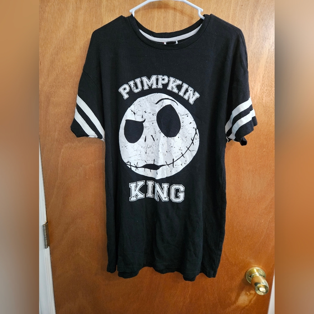 Disney Nightmare Before Christmas Jack Skellington Blk T Shirt XL